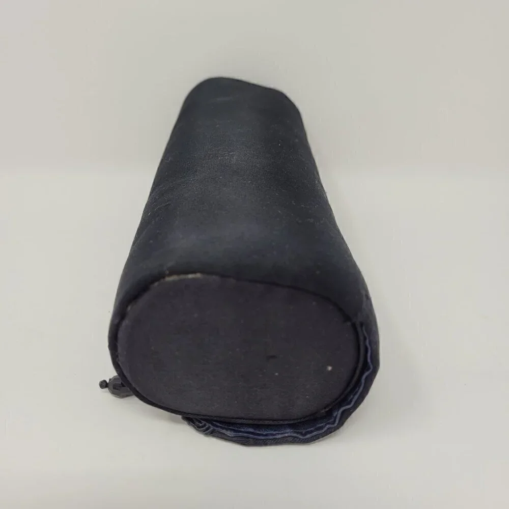 MAC Cosmetics Black Satin Beaded Fringe Clutch/Brush Holder